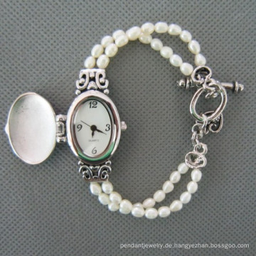 Süßwasser Perle Uhr Perlen Armbanduhr (WH111)